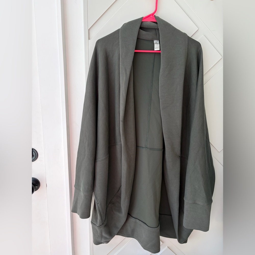 Spanx air essentials cardigan cocoon wrap Olive Green Women's Open Front 2xl/3xl